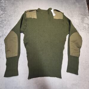 Valor Collection Sweater Pullover Mens IT 46 Green Wool Heavyweight Army